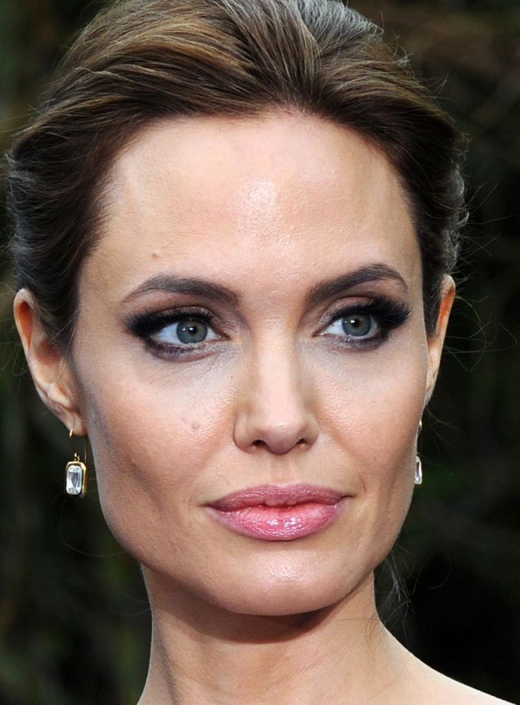 Angelina Jolie Contour Blushing