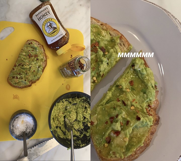 Kendall Jenner Avocado Breakfast