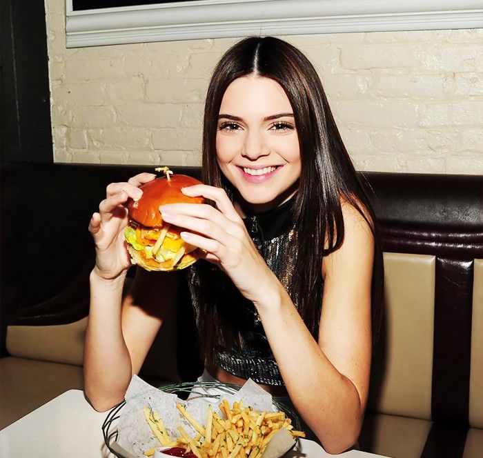 Kendall Jenner Snacking