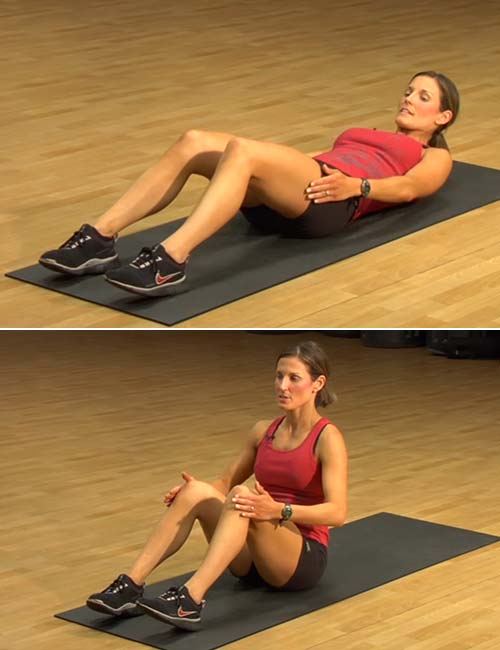 Muscles sit-up exercises work on