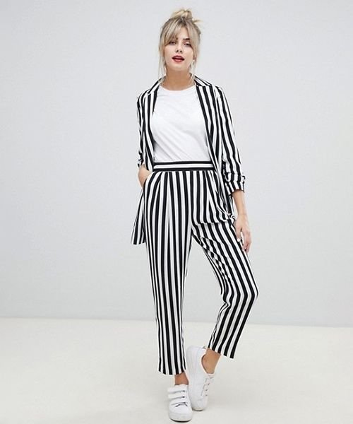 Casual Stripe Suit