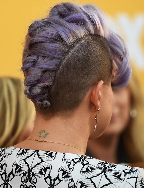 Intricate Twisted Braid Undercut