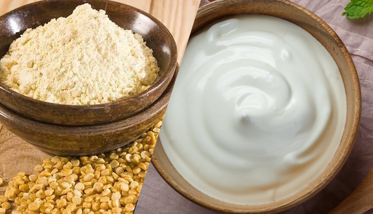 Curd And Besan Face Pack