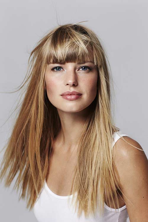 Thick Highlighted Bangs