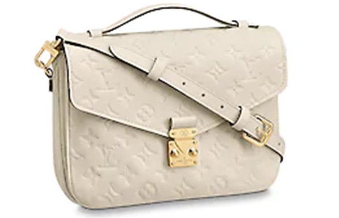 Louis Vuitton White Pochette Metis