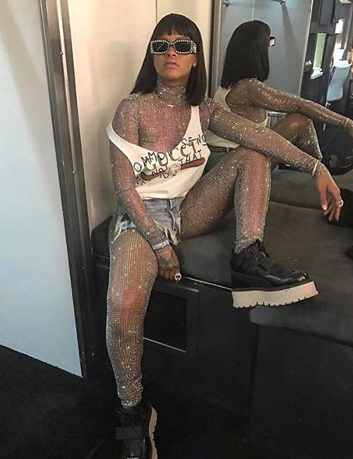 Rihanna’s Diamond Studded Coachella Outfit