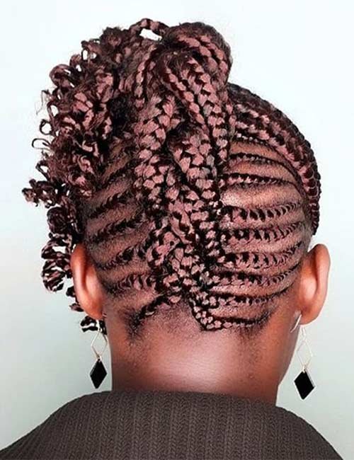 Close Braided Mohawk