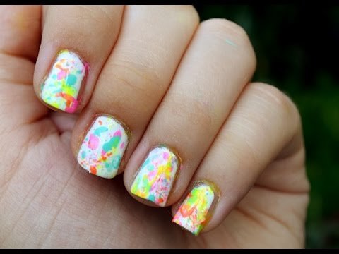 Color Splash Nail Art