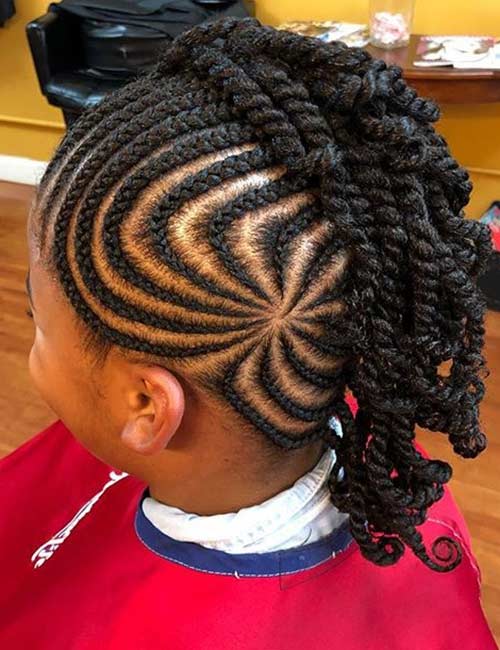 Patterned Braided Mohawk