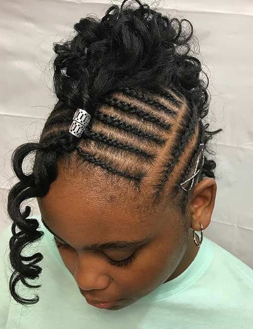 Sewn Braids Mohawk