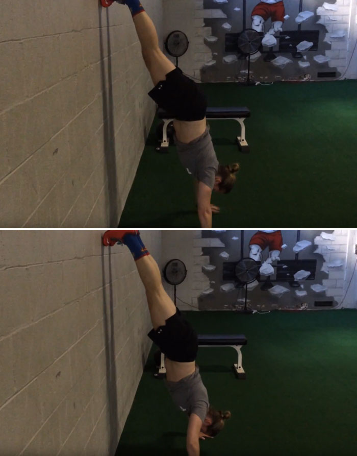 Inverted Wall Push-Up