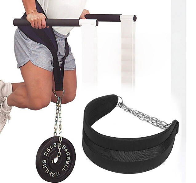 Belt + Chain Weighted Dips