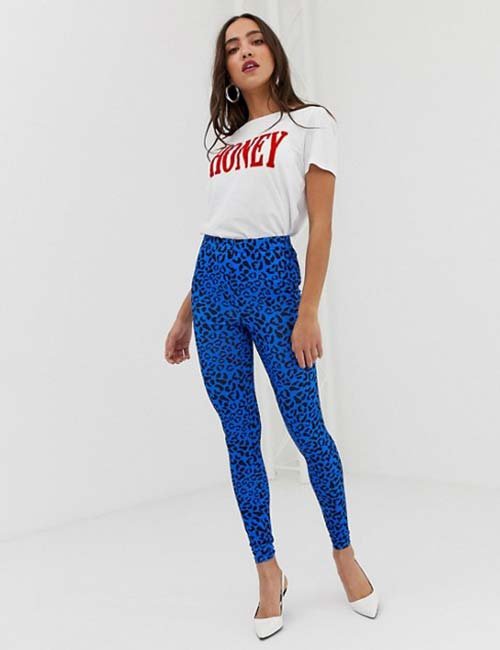 Printed Leggings And Graphic T-Shirt