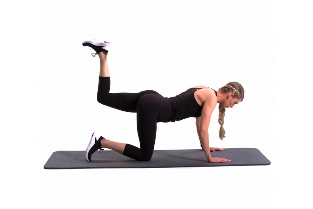 Bent Leg Kickback For Outer Thigh Workout